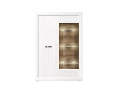 Шкаф с витриной Мальта REG1W1D с подсветкой BRW70002600-blBRWl