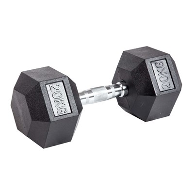 Гантель гексагональная обрезиненная PROFI-FIT 20 кг арт-9xbjpqqwwhvf-tmzspr