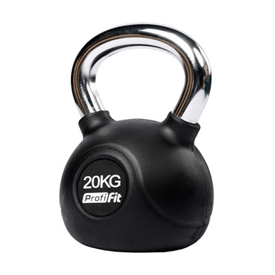 Гиря обрезиненная с хромированной ручкой PROFI-FIT 20 кг арт-euiufkg5mzau-tmzspr