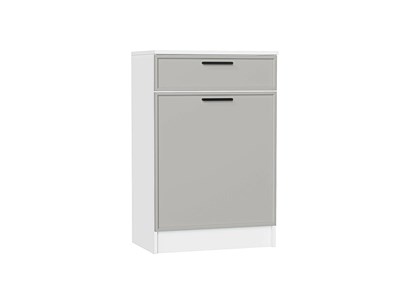 Тумба Стиль ТБ-601 с ящиком Белый, Grey Silk, Фрейм sppr5VVTtoAR74498