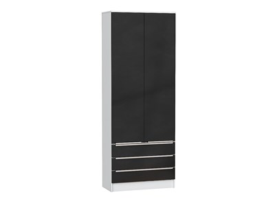 Шкаф двухстворчатый Стиль ШК-803 с ящиками Белый, Anthracite sppr5VVTtoAR63285