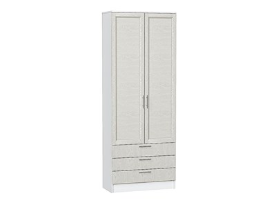 Шкаф двухстворчатый Стиль ШК-803 с ящиками Белый, Cappuccino Softwood sppr5VVTtoAR63295