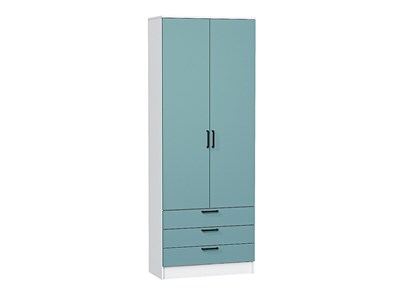 Шкаф двухстворчатый Стиль ШК-803 с ящиками Белый, Grey-green In 2S sppr5VVTtoAR63266