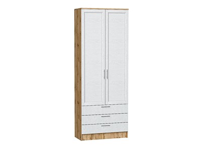Шкаф двухстворчатый Стиль ШК-803 с ящиками Дуб Вотан, White Softwood sppr5VVTtoAR65661