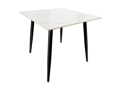 Стол Uni-Form-S.2B, столешница Каменная плита  White Gloss, каркас Сталь  SBlack,  727*800*800 sppr5VVTtoAR68688