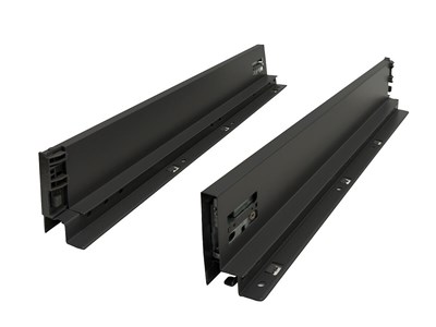 Направляющие с доводчиком для малого ящика POWER BOX,  сталь, пластик  ,  GRPH Графитовый  ,  86*47*440 sppr5VVTtoAR122-0243 (66413)