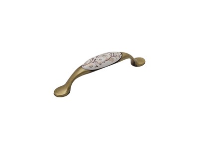 Ручка скоба мебельная SF02-04,  ЦАМ/Керамика,        130*19*32 sppr5VVTtoAR086-0548 (23317)