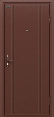 Дверь входная уличная от -25 до +40  гр С, 205*88 Bravo  Door Out 101, Антик Медь/Антик Медь, Левое sp2510BR_033-0295