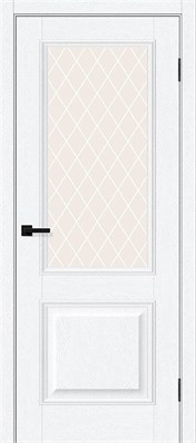 Межкомнатная дверь 200*80, Классик-13, White Silkwood / White Сrystal , ПЭТ sp2510BR_169-0800