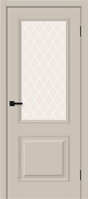 Межкомнатная дверь 200*80, Классик-13, Cream Silk / White Сrystal , ПЭТ sp2510BR_169-0530