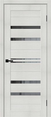 Межкомнатная дверь 200*60, Браво-30, Bianco Melinga / Mirox Grey , Эко Шпон sp2510BR_153-7602