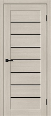 Межкомнатная дверь 200*60, Браво-22, Cream Melinga / Black Shine , Эко Шпон sp2510BR_153-7550