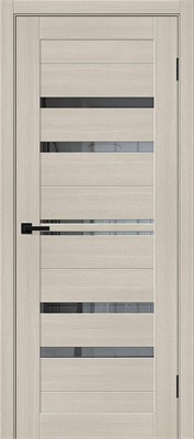 Межкомнатная дверь 200*80, Браво-30, Cream Melinga / Mirox Grey , Эко Шпон sp2510BR_153-7608
