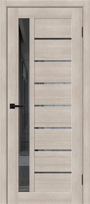 Межкомнатная дверь 200*60, Браво-27, Cappuccino Melinga / Mirox Grey , Эко Шпон sp2510BR_153-1236