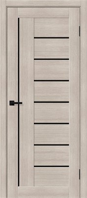 Межкомнатная дверь 200*90, Браво-29, Cappuccino Melinga / Black Shine , Эко Шпон sp2510BR_153-4336