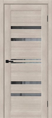 Межкомнатная дверь 200*70, Браво-30, Cappuccino Melinga / Mirox Grey , Эко Шпон sp2510BR_153-1249