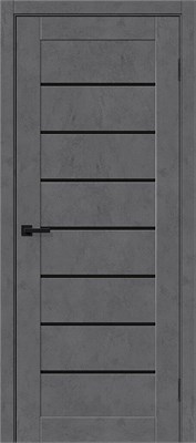 Межкомнатная дверь 200*80, Браво-22, Slate Art / Black Shine , Эко Шпон sp2510BR_153-4394