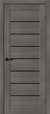 Межкомнатная дверь 200*90, Браво-22, Grey Melinga / Black Shine , Эко Шпон sp2510BR_153-4342