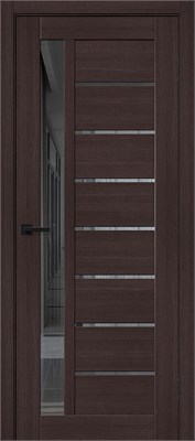 Межкомнатная дверь 200*80, Браво-27, Wenge Melinga / Mirox Grey , Эко Шпон sp2510BR_153-1298
