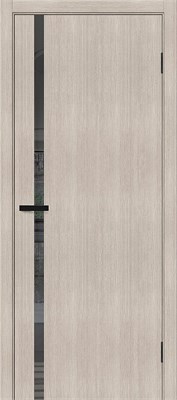 Межкомнатная дверь 200*90, Браво-1.55, Cappuccino Melinga / Mirox Grey , Эко Шпон sp2510BR_153-1219