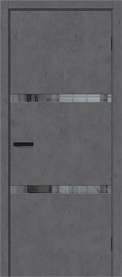 Межкомнатная дверь 200*90, Браво-2.55, Slate Art / Mirox Grey , Эко Шпон sp2510BR_153-1050