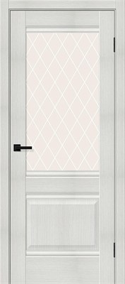 Межкомнатная дверь 200*60, Прима-3, Bianco Melinga / White Сrystal , Эко Шпон sp2510BR_153-7341