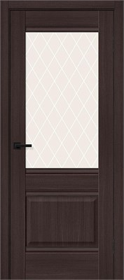 Межкомнатная дверь 200*60, Прима-3, Wenge Melinga / White Сrystal , Эко Шпон sp2510BR_153-1176