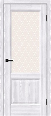 Межкомнатная дверь 200*60, Неоклассик-33, Riviera Ice / White Сrystal , Эко Шпон sp2510BR_153-0881