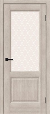 Межкомнатная дверь 200*80, Неоклассик-33, Cappuccino Melinga / White Сrystal , Эко Шпон sp2510BR_153-1339
