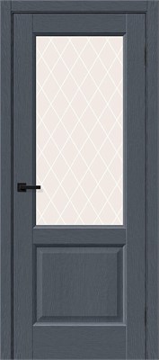 Межкомнатная дверь 200*70, Неоклассик-33, Stormy Wood / White Сrystal , Эко Шпон sp2510BR_153-1650