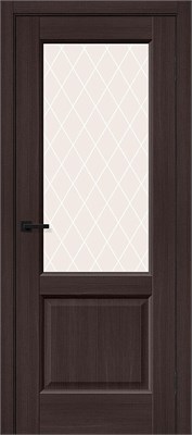 Межкомнатная дверь 200*90, Неоклассик-33, Wenge Melinga / White Сrystal , Эко Шпон sp2510BR_153-1410