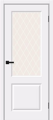 Межкомнатная дверь 200*60, Скинни-13, White Pro / White Сrystal , Винил sp2510BR_146-1792
