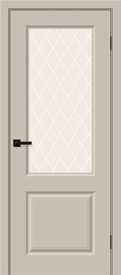Межкомнатная дверь 200*90, Скинни-13, Cream Pro / White Сrystal , Винил sp2510BR_146-1787