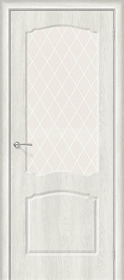 Межкомнатная дверь 200*90, Альфа-2, Casablanca / White Сrystal , Винил sp2510BR_146-0166