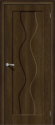 Межкомнатная дверь 200*80, Вираж-1, Dark Barnwood , Винил sp2510BR_146-0233