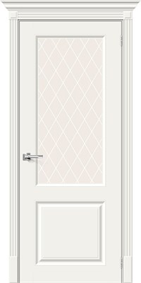 Межкомнатная дверь 200*60, Скинни-13, Whitey / White Сrystal , Эмаль sp2510BR_013-0319