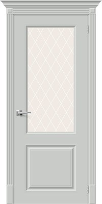 Межкомнатная дверь 200*60, Скинни-13, Grace / White Сrystal , Эмаль sp2510BR_013-0541