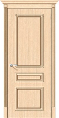 Межкомнатная дверь 200*90, Стиль, Ф-22 (БелДуб) , Шпон sp2510BR_003-0400