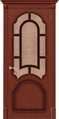 Межкомнатная дверь 200*60, Соната, Ф-15 (Макоре) / Риф. , Шпон sp2510BR_003-0235