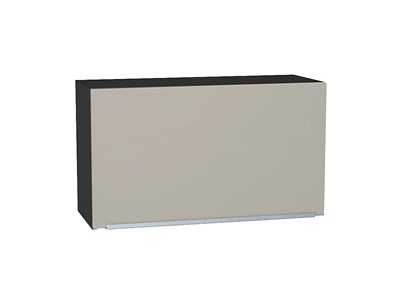 Шкаф верхний горизонтальный Фьюжн Graphite, Silky Grey, 460, 800 В*Ш*Г 458*800*318, фасад МДФ  Silky Grey, корпус  Graphite ms2510VVT_57216