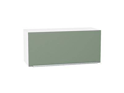 Шкаф верхний горизонтальный Фьюжн Белый, Silky Mint, 360, 800 В*Ш*Г 358*800*320, фасад МДФ  Silky Mint, корпус  Белый ms2510VVT_51923