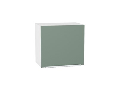 Шкаф верхний горизонтальный Фьюжн Белый, Silky Mint, 460, 500 В*Ш*Г 458*500*318, фасад МДФ  Silky Mint, корпус  Белый ms2510VVT_57196
