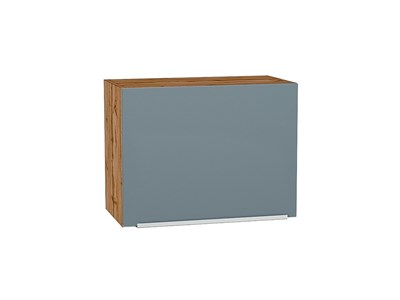 Шкаф верхний горизонтальный Фьюжн Дуб Вотан, Silky Blue, 460, 600 В*Ш*Г 458*600*318, фасад МДФ  Silky Blue, корпус  Дуб Вотан ms2510VVT_60664