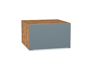 Шкаф верхний горизонтальный глубокий Фьюжн Дуб Вотан, Silky Blue, 600 В*Ш*Г 358*600*576, фасад МДФ  Silky Blue, корпус  Дуб Вотан ms2510VVT_60628