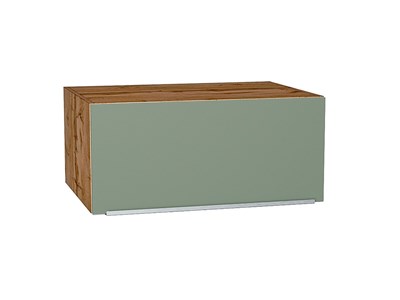 Шкаф верхний горизонтальный глубокий Фьюжн Дуб Вотан, Silky Mint, 800 В*Ш*Г 358*800*576, фасад МДФ  Silky Mint, корпус  Дуб Вотан ms2510VVT_60626