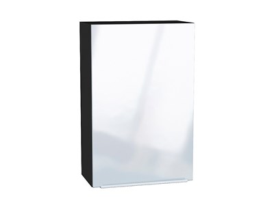 Шкаф верхний с 1-ой дверцей Фьюжн Graphite, Angel, 920, 600 В*Ш*Г 920*600*320, фасад МДФ  Angel, корпус  Graphite ms2510VVT_45079