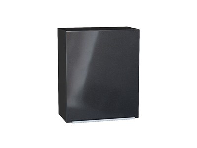 Шкаф верхний с 1-ой дверцей Фьюжн Graphite, Anthracite, 720, 600 В*Ш*Г 716*600*320, фасад МДФ  Anthracite, корпус  Graphite ms2510VVT_41517