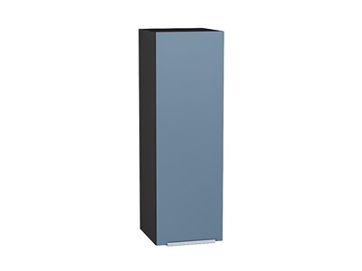 Шкаф верхний с 1-ой дверцей Фьюжн Graphite, Silky Blue, 920, 300 В*Ш*Г 920*300*320, фасад МДФ  Silky Blue, корпус  Graphite ms2510VVT_52030