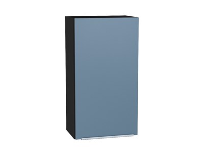 Шкаф верхний с 1-ой дверцей Фьюжн Graphite, Silky Blue, 920, 500 В*Ш*Г 920*500*320, фасад МДФ  Silky Blue, корпус  Graphite ms2510VVT_52033