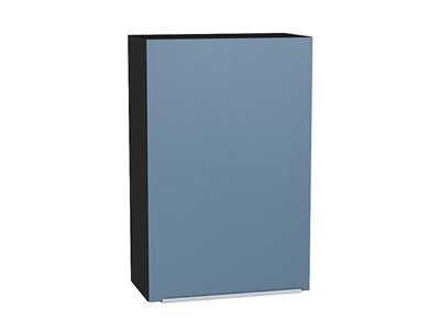 Шкаф верхний с 1-ой дверцей Фьюжн Graphite, Silky Blue, 920, 600 В*Ш*Г 920*600*320, фасад МДФ  Silky Blue, корпус  Graphite ms2510VVT_52034